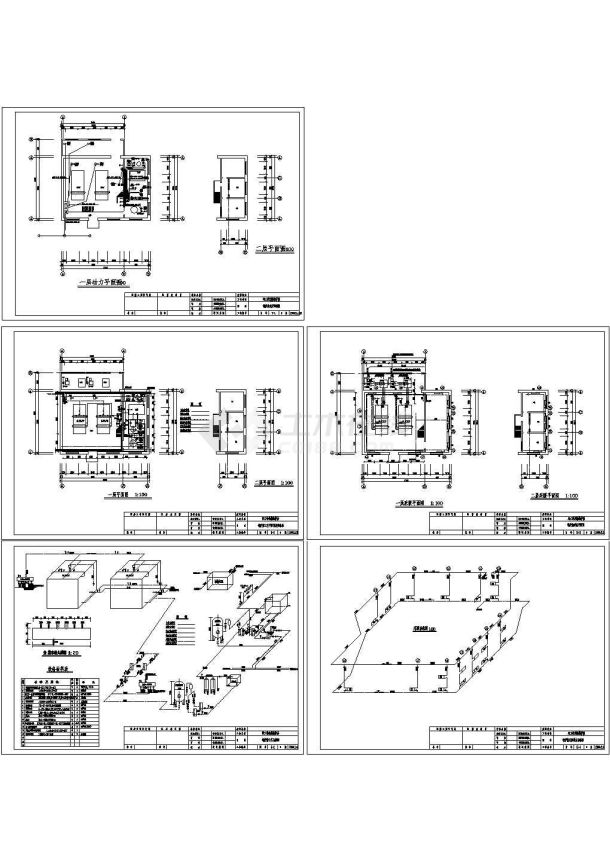 某地一整套四吨锅炉房水暖设计cad平面施工方案图纸-图一