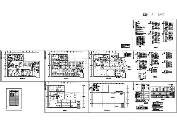 武汉汉阳区某制药厂车间电气系统设计CAD施工图-图一