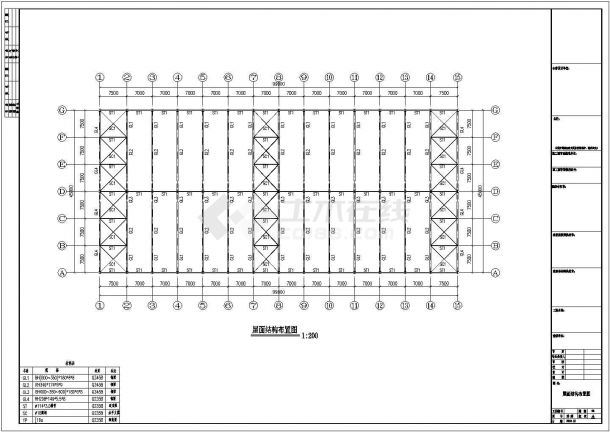 英良石材某厂房工程设计CAD图-图二