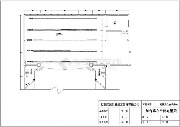 舞台灯光音响工程初步设计CAD图-图二