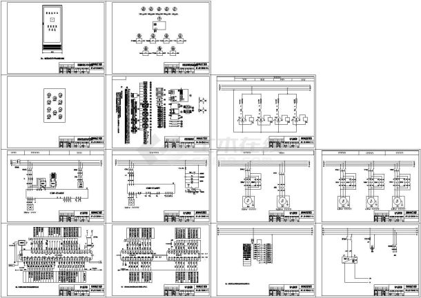 某标准型大型设备内部哇完整电气原理设计施工CAD图纸-图一