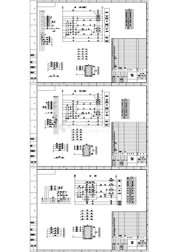 某标准型MT06框架进线柜接线电气原理设计施工CAD图纸-图一