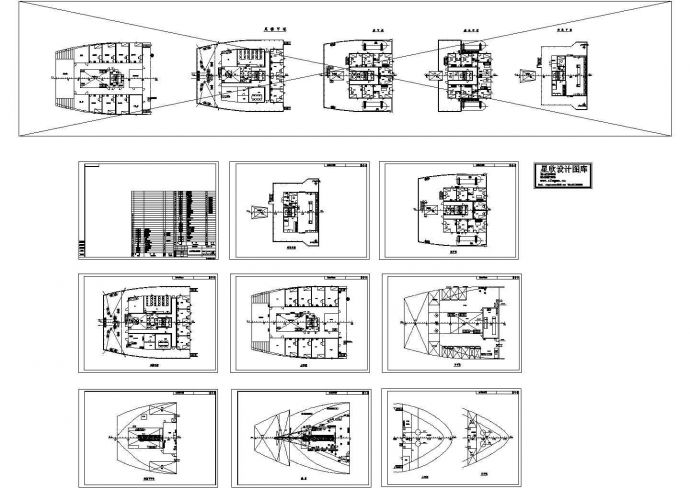 某标准型12500吨货船电力设备布置电气原理设计施工CAD图纸_图1