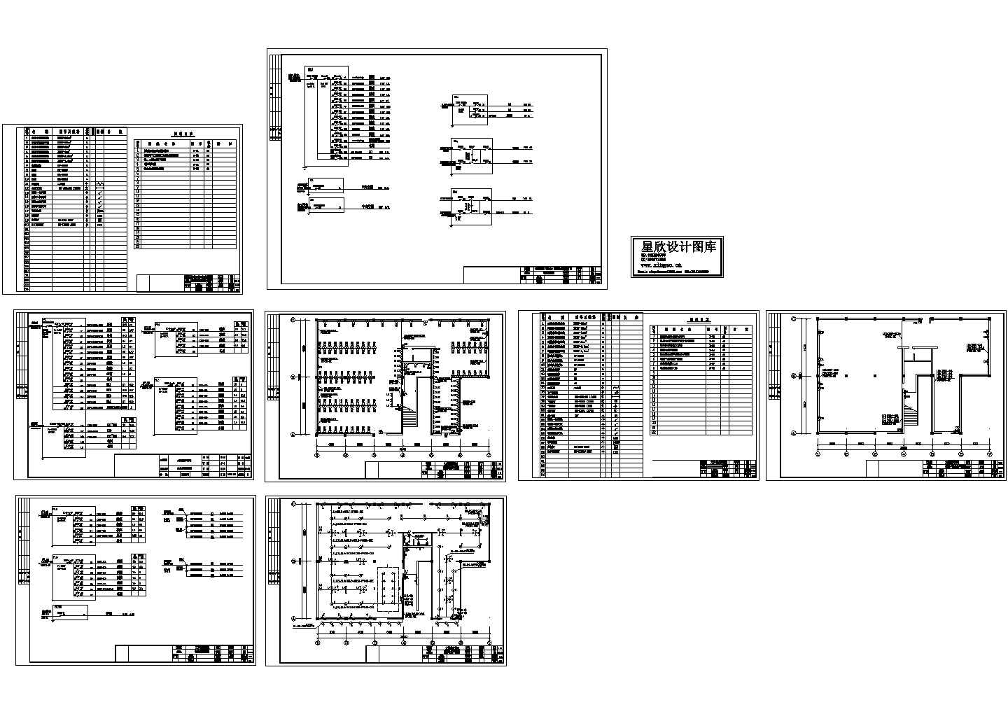 某标准型大岗健乐网吧建筑电气原理设计施工CAD图纸