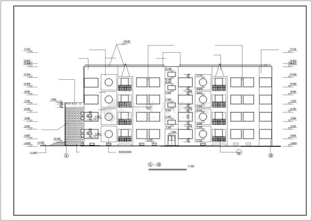 2800平米4层框架结构幼儿园全套建筑设计CAD图纸（含地下层）-图一