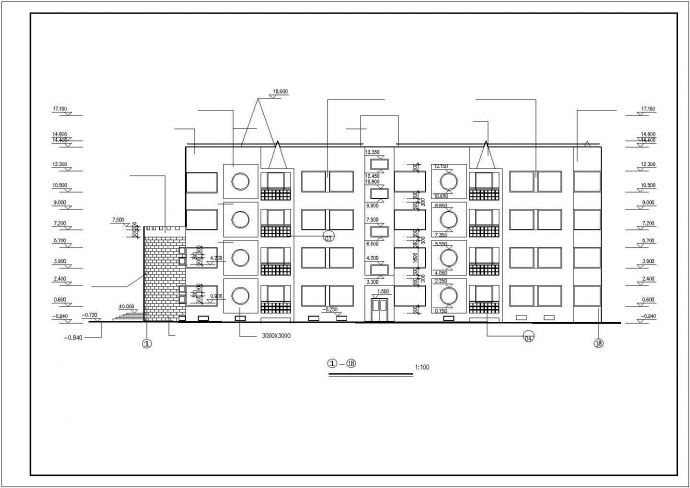 2800平米4层框架结构幼儿园全套建筑设计CAD图纸（含地下层）_图1