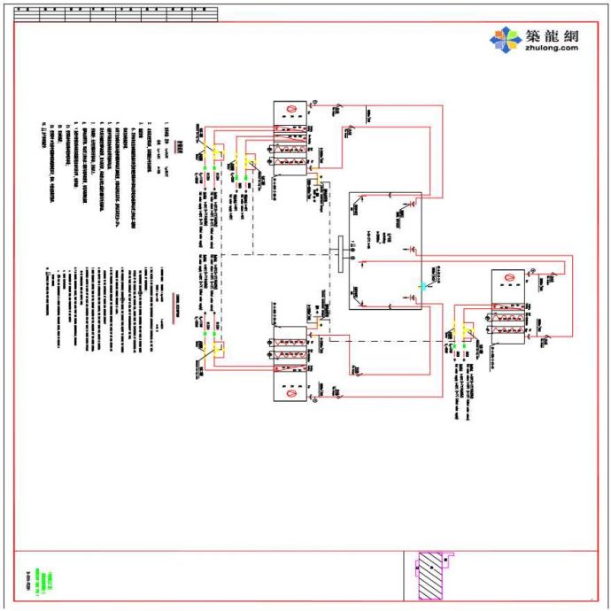 某生产厂暖通系统原理图_图1