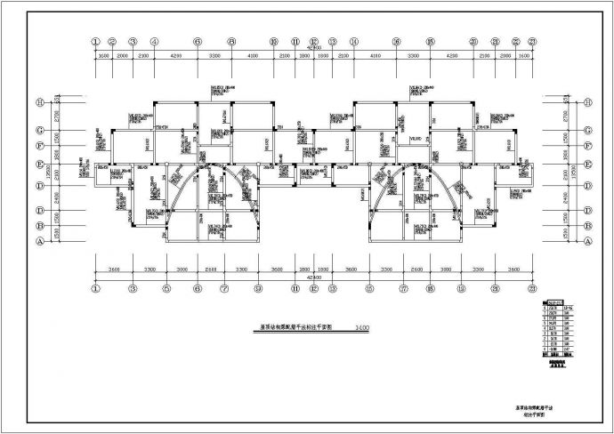 某7层异形柱框架住宅楼建筑结构全套设计施工CAD图纸_图1