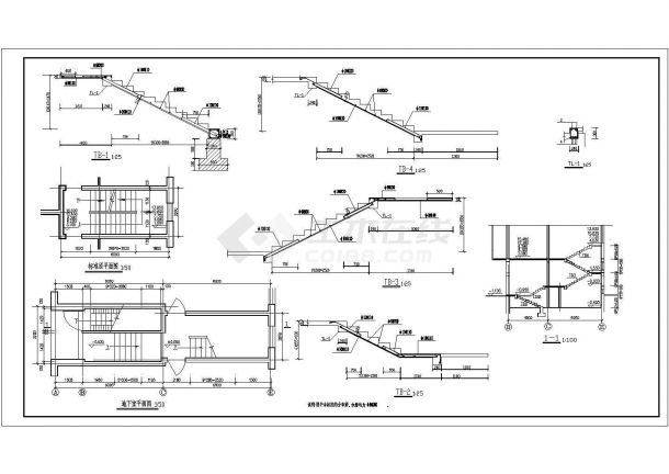 某七层框架高层住宅楼建筑结构全套设计施工CAD图纸-图一