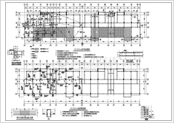 某七层框架住宅楼建筑结构全套设计施工CAD图纸-图一