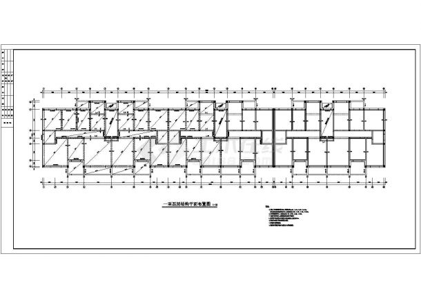 某小区5+1阁框架住宅楼建筑结构全套设计施工CAD图纸-图一