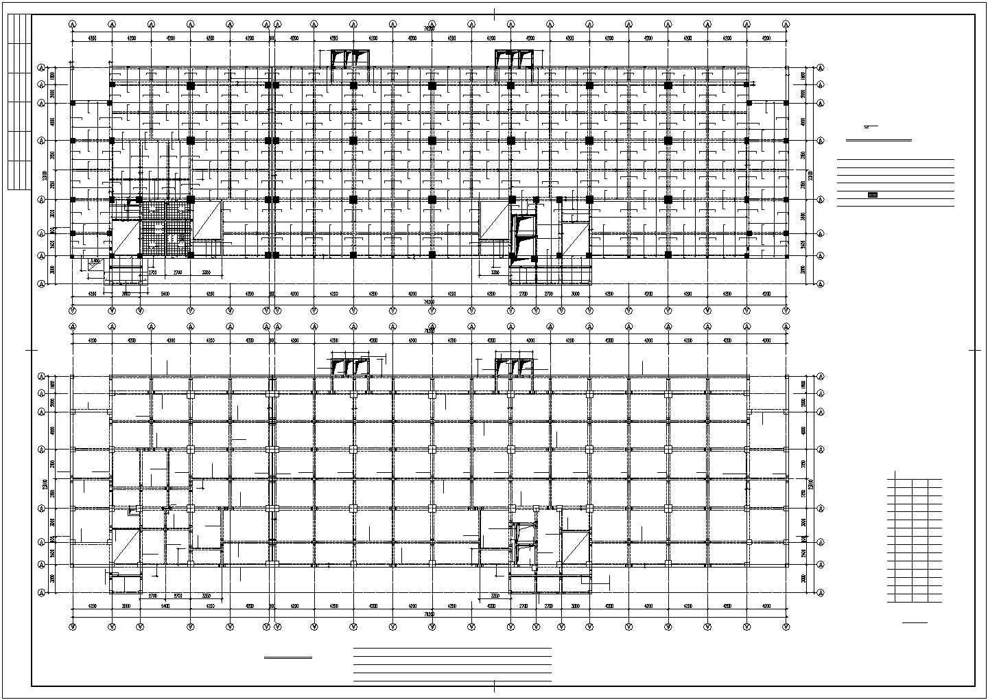 某城市小区1+12层框架住宅楼建筑结构设计施工CAD图纸