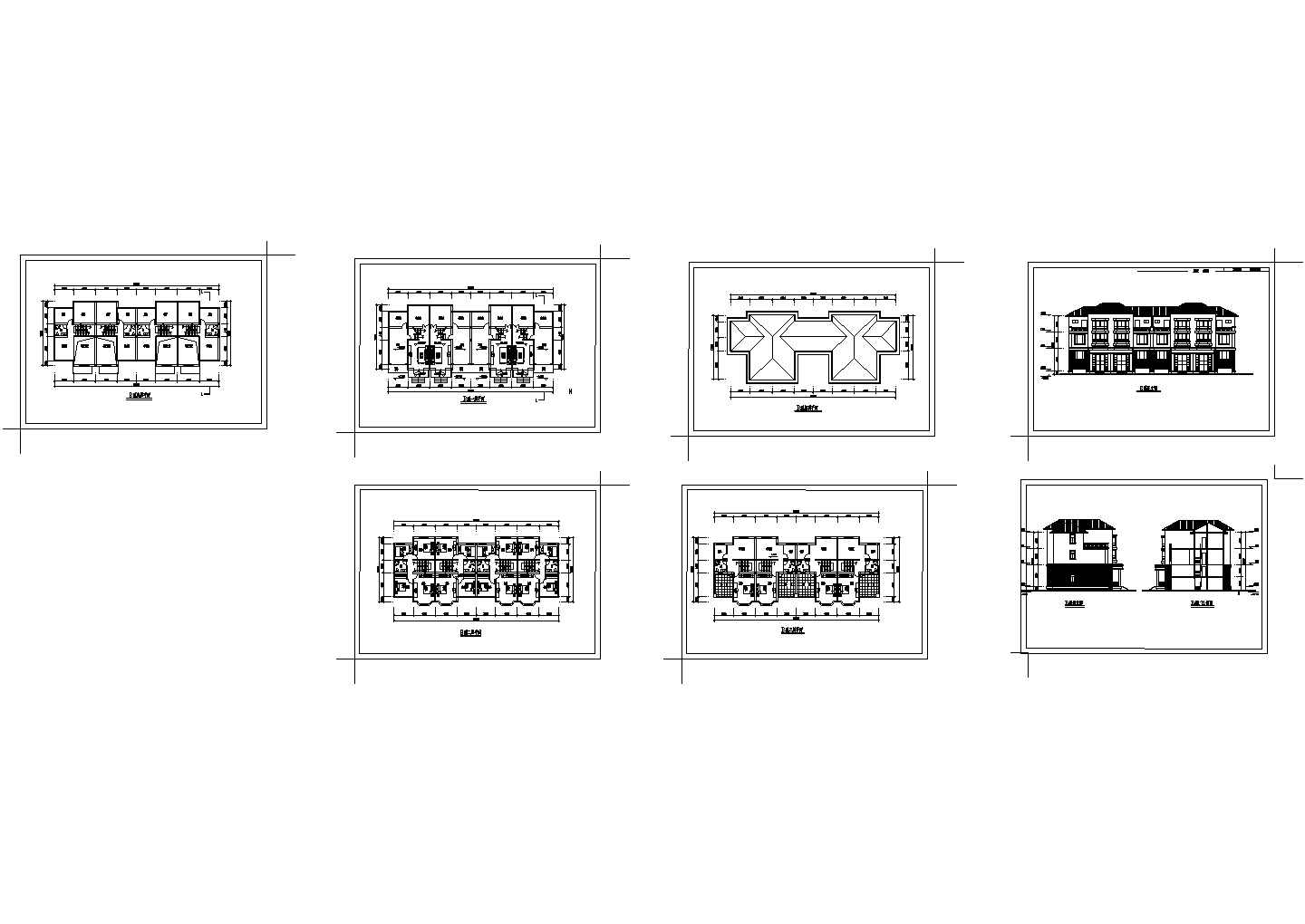某地精品小型多层住宅楼建筑设计施工图