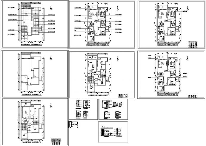 小三居户型雅居cad平面布置装修设计施工方案图_图1