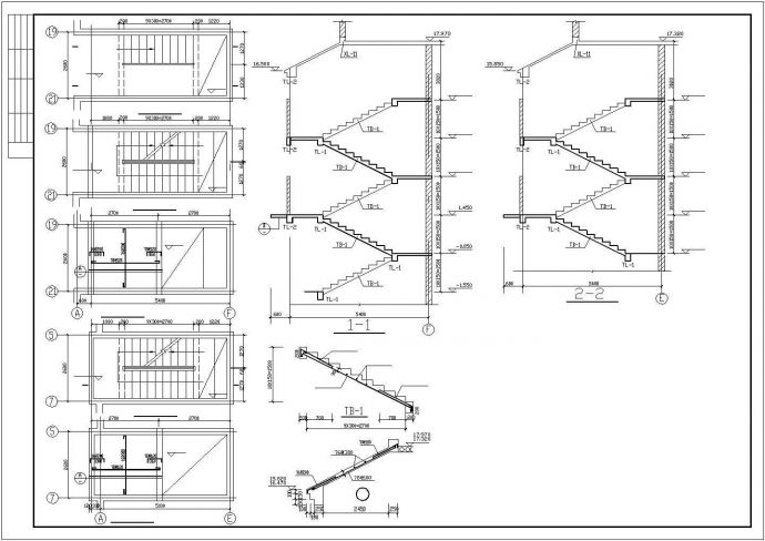 某高级私人六层砖混住宅楼建筑结构设计施工CAD图纸_图1
