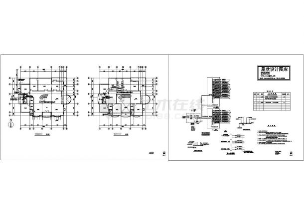 北京某大型科研单位2层科研楼电气设计CAD施工图-图一
