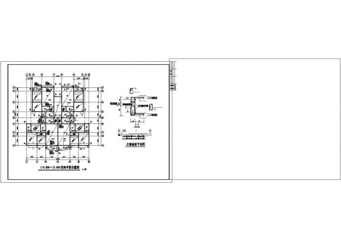某六层(底框)住宅楼建筑结构设计施工CAD图纸_图1