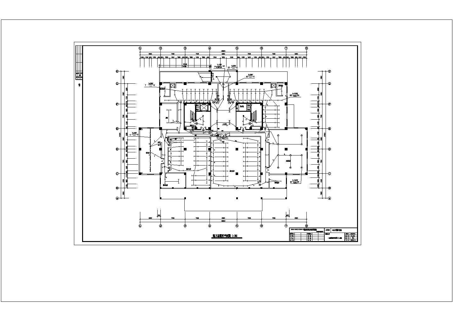某大学图书馆全套电气设计cad非常标准图纸