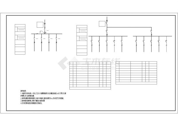 厂房设计_某地区总跨门式刚架钢结构厂房结构设计施工CAD图纸-图二