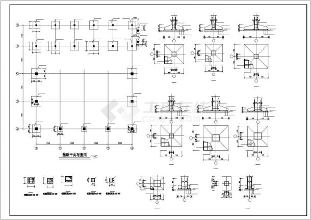 厂房设计_某地区钢结构厂房建筑结构设计施工CAD图纸-图二