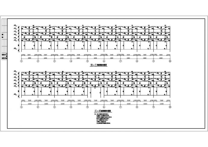 厂房设计_某地区15吨吊车厂房建筑结构设计施工CAD图纸_图1