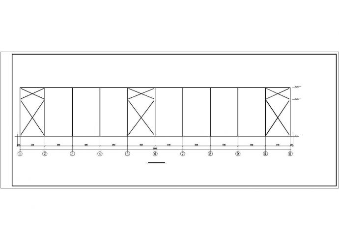 厂房设计_某地区工业区钢梁排架柱厂房建筑结构设计施工CAD图纸_图1