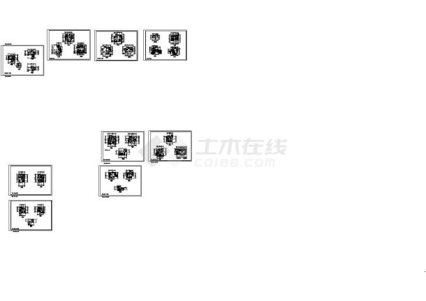 九套三层别墅建筑施工cad图(带效果图，共九张)-图二