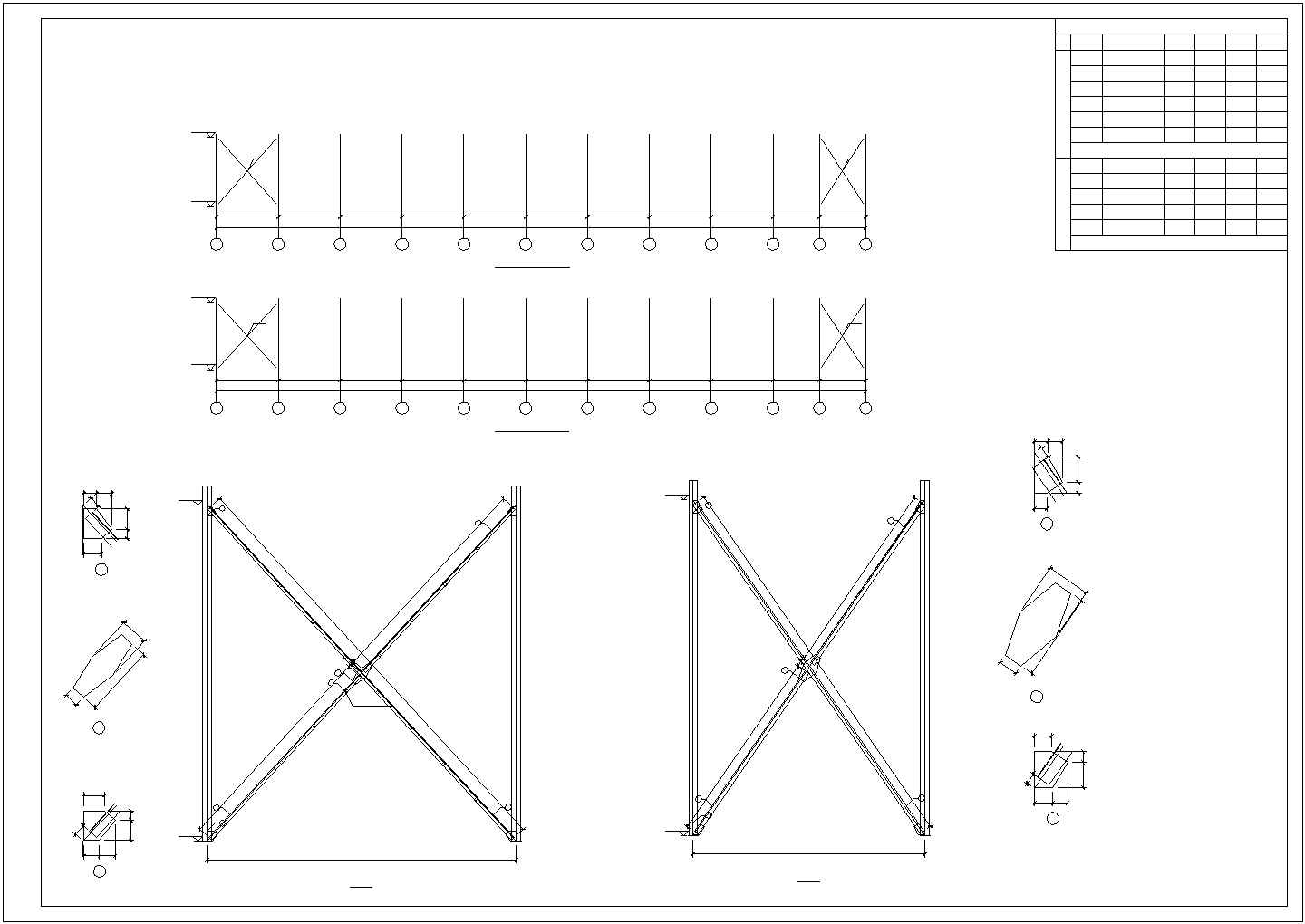 厂房设计_某工业区跨门式刚架结构厂房建筑结构设计施工CAD图纸