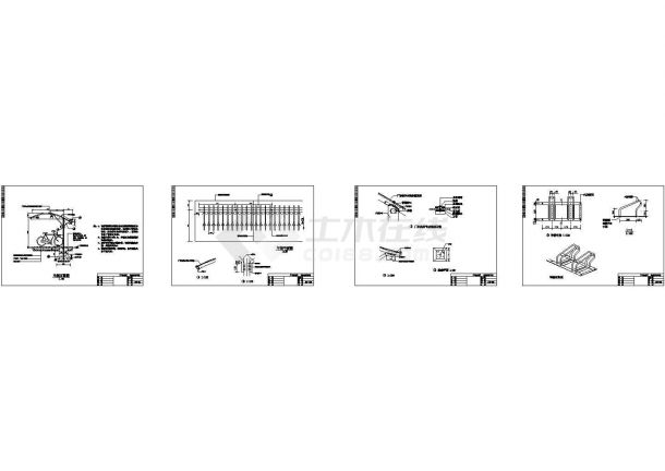12套雨棚设计施工方案CAD平面施工图-图一