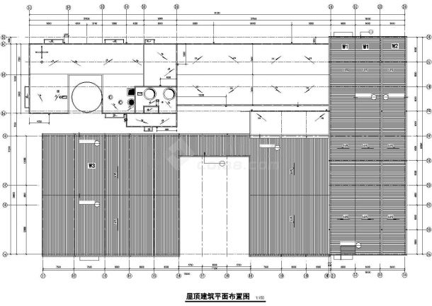 某工业区轻钢结构墙体材料公司车间建筑结构设计施工CAD图纸-图二