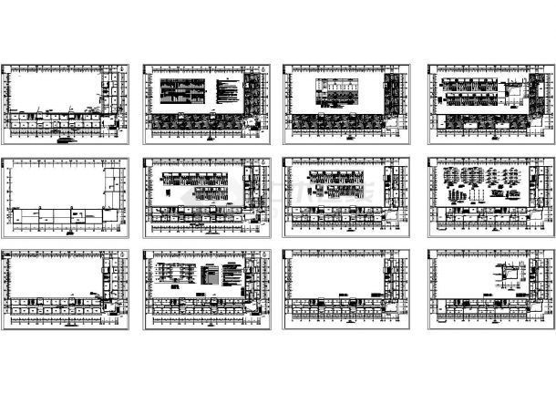 大连市某私立中学4层教学楼全套电气系统设计CAD施工图-图一
