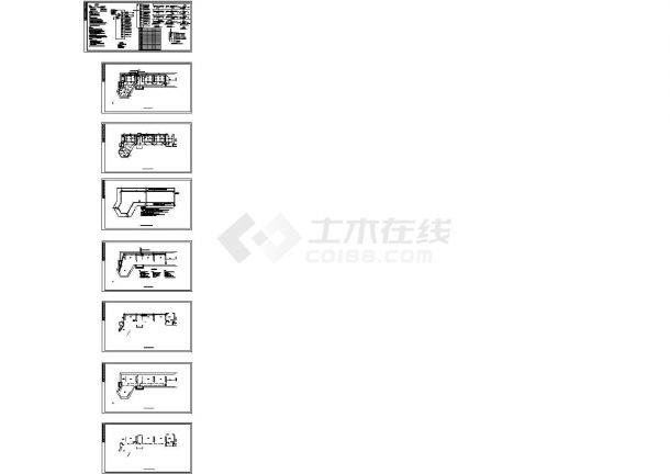 湘潭市某中学4层教学楼电气系统设计CAD施工图-图一