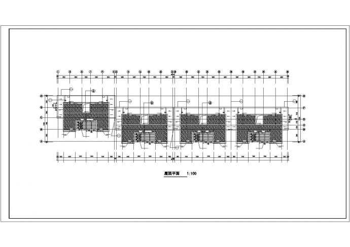 4700平米6层砖混结构住宅楼建筑设计CAD图纸（含车库层）_图1