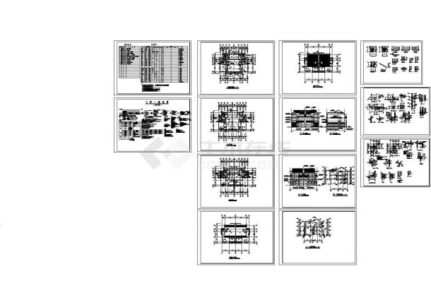 重庆私人别墅建筑CAD整套设计施工图纸-图一