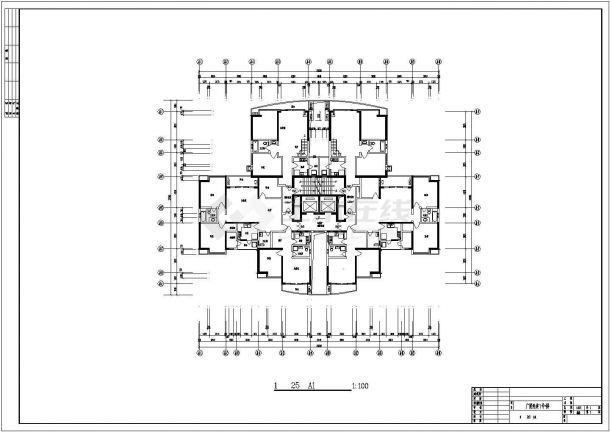 宁波市某新建居住区全部的平面户型设计CAD图纸（20张）-图二