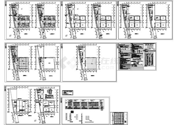 烟台市某大学附属中学6层教学楼电气系统设计CAD施工图-图一