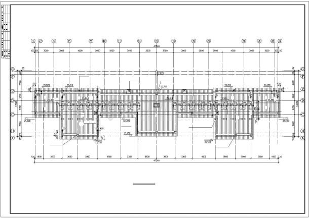 3600平米左右7层砖混结构住宅楼全套建筑设计CAD图纸-图一