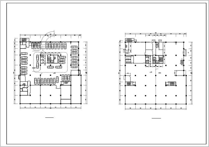3万平米19层框剪结构四星级酒店全套建筑设计CAD图纸（含转换层）_图1