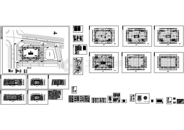 吉林某商场建筑结构设计CAD全套图纸-图一