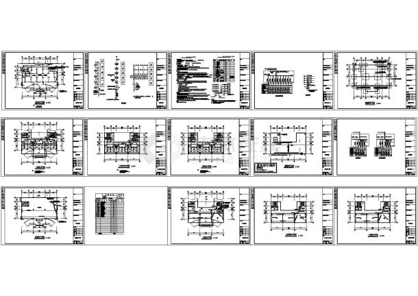 兰州市某中学5层教学楼电气系统设计CAD施工图-图一