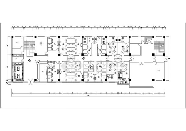 2200平米2层高档休闲洗浴中心全套装修施工设计CAD图纸-图一