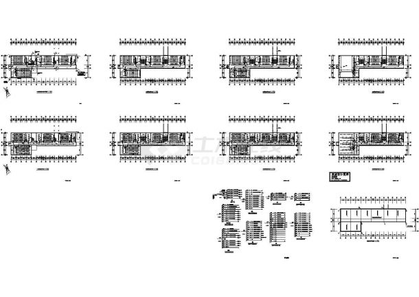 阜阳市某高级实验中学4层教学楼电气系统设计CAD施工图-图二