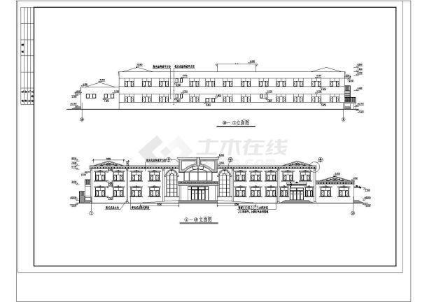 药浴中心建筑施工cad非常标准图纸-图二