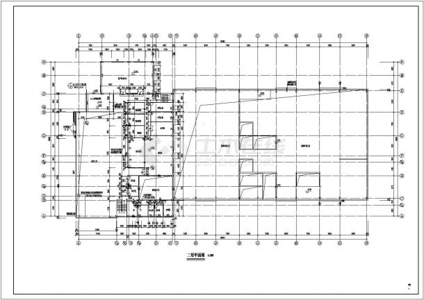 某城市钢架结构汽车维修车间建筑方案设计全套CAD图（含构造做法、建筑节能设计）-图二