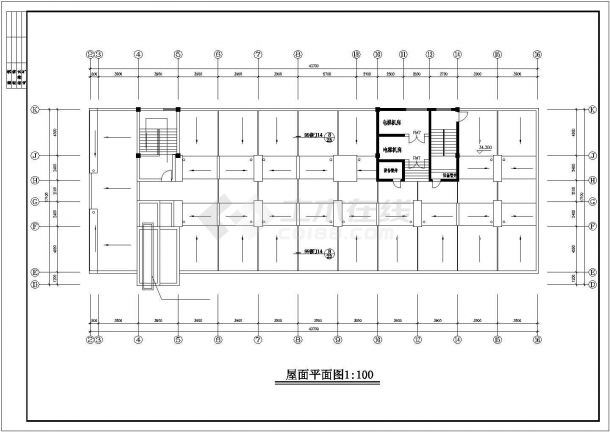 1.8万平米9层框架结构商业综合楼全套建筑设计CAD图纸-图一