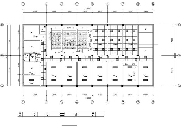 东莞某大型工厂2100平米3层职工宿舍楼全套电气设计CAD图纸_图1