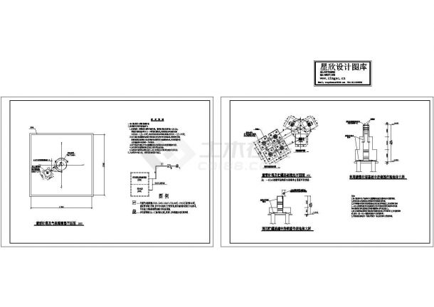 北京某大型加油站甲类储罐防雷接地设计CAD施工图-图一