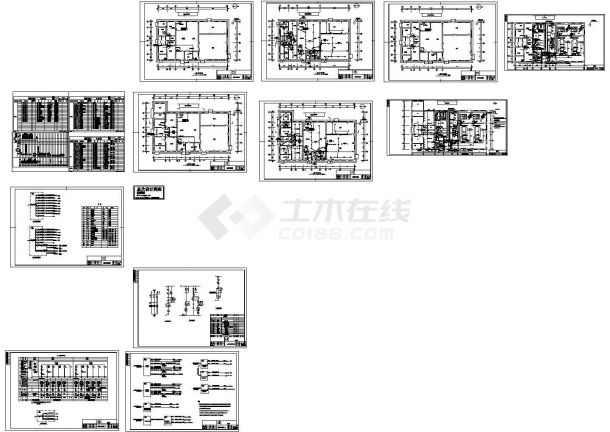 上海某电子厂职工浴室锅炉房热力系统设计CAD施工图-图二