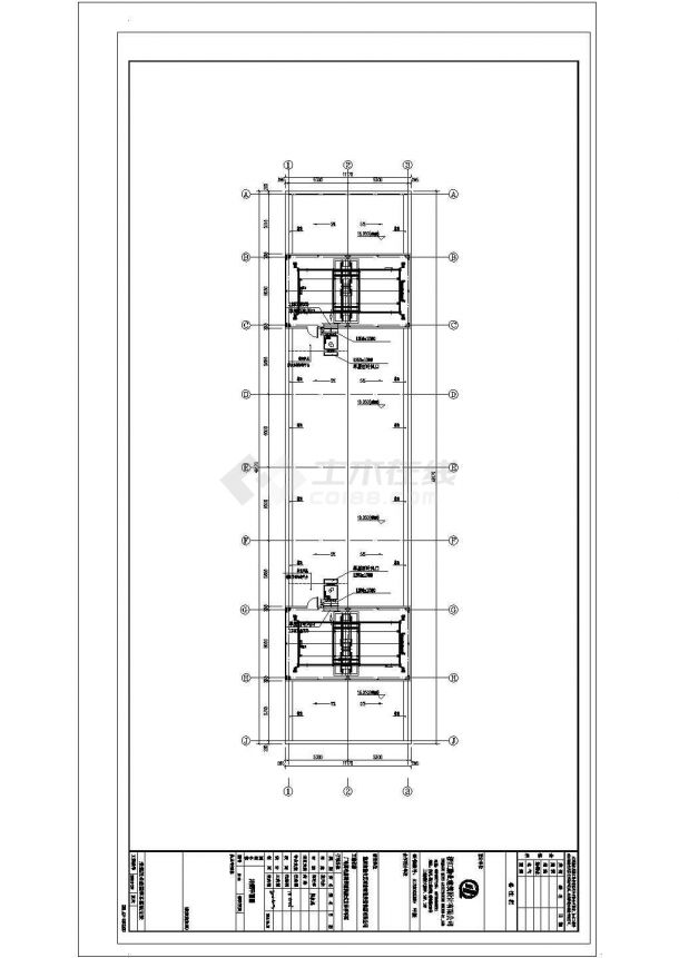 某广电路电信局立体停车库结构设计图-图二