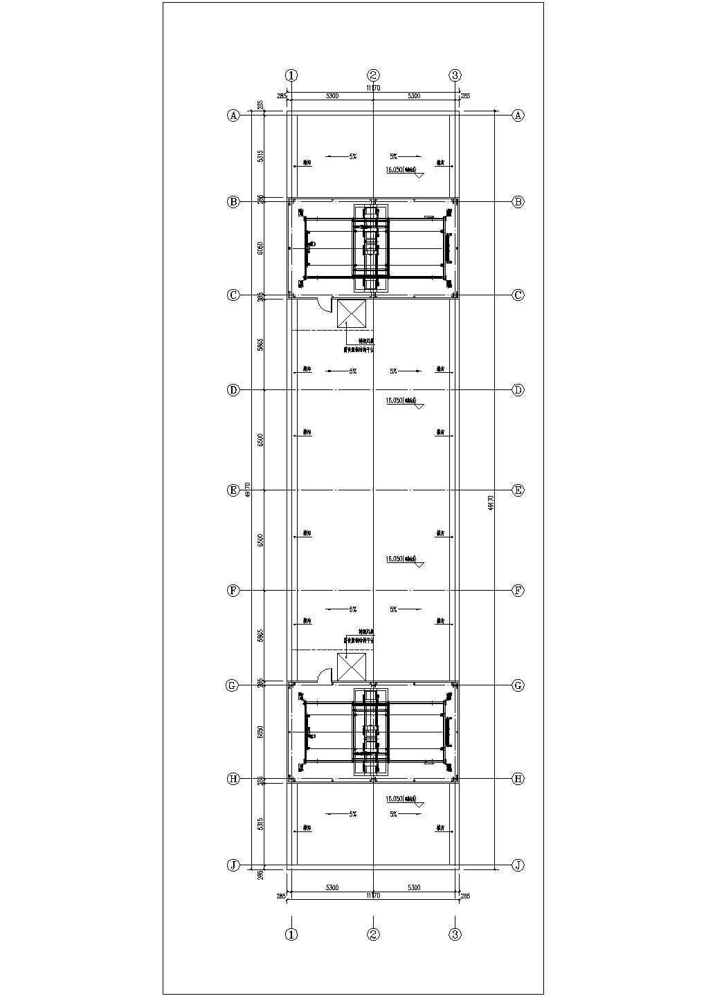 某广电路电信局立体停车库结构设计图
